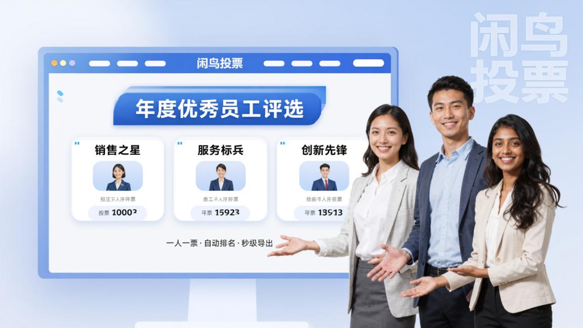 我试了 6 款投票工具，才发现闲鸟投票最适合评优竞选