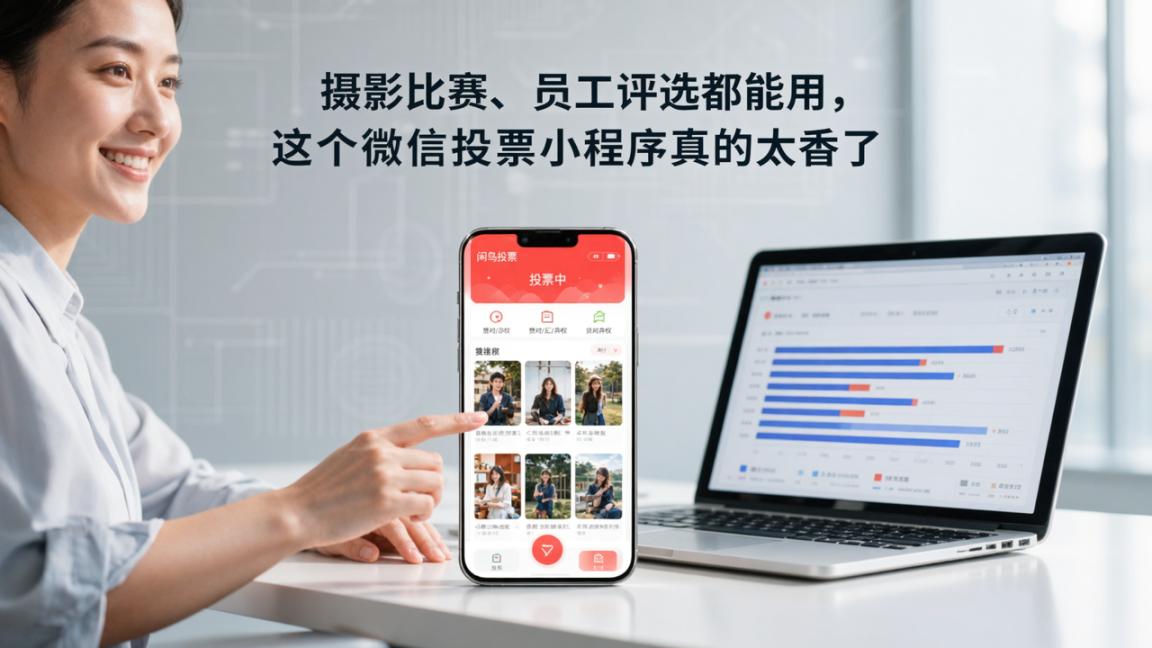 摄影比赛、员工评选都能用，这个微信投票小程序真的太香了