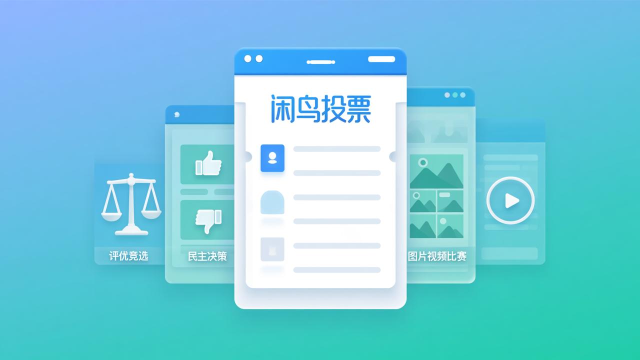闲鸟投票 - 免费民主投票系统 | 评优竞选+图片视频比赛 | 自动统计一键导出Excel