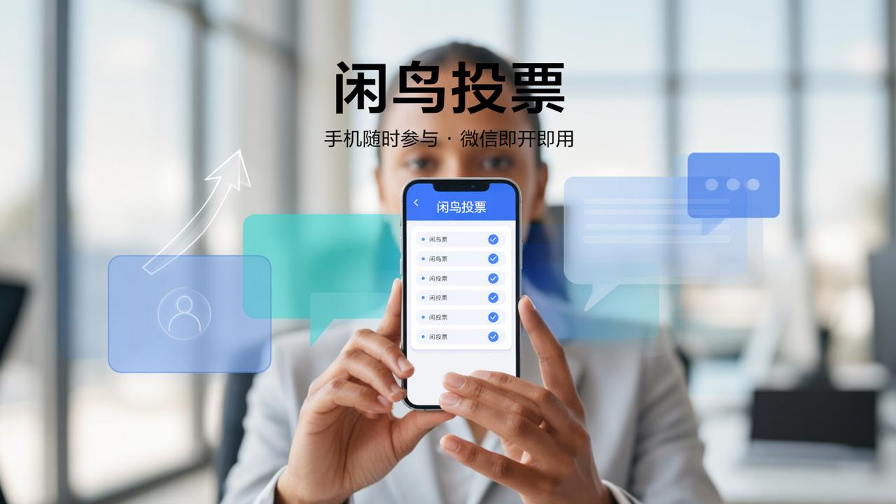 评选投票怎么做：闲鸟投票，手机随时参与投票