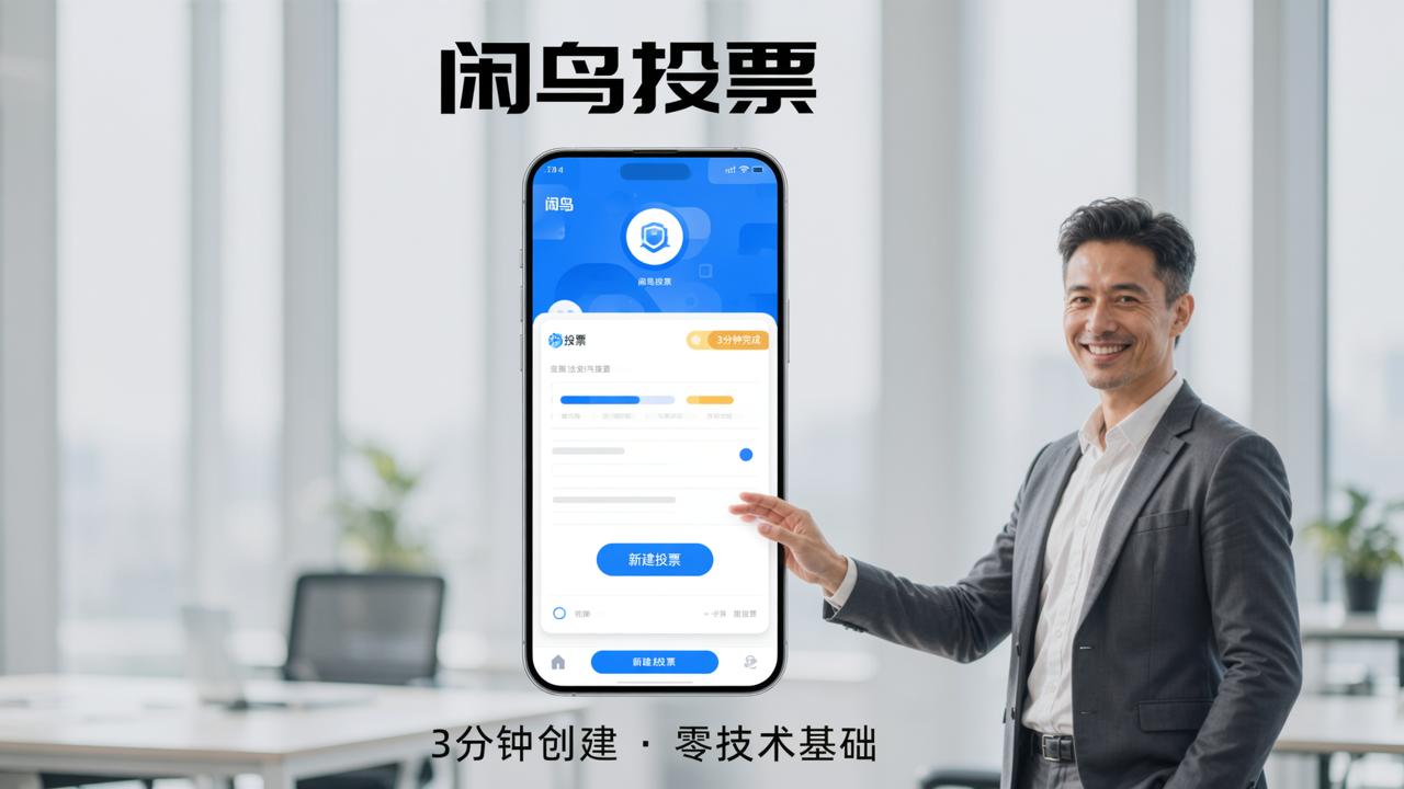 投票小程序：闲鸟投票，3分钟创建投票活动无需任何技术基础