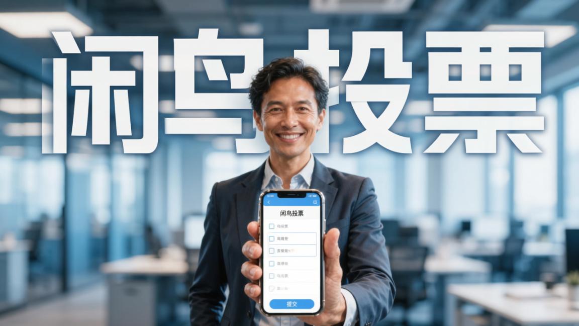 每年评优投票统计票数到崩溃？闲鸟投票匿名扫码即投结果秒出自动统计