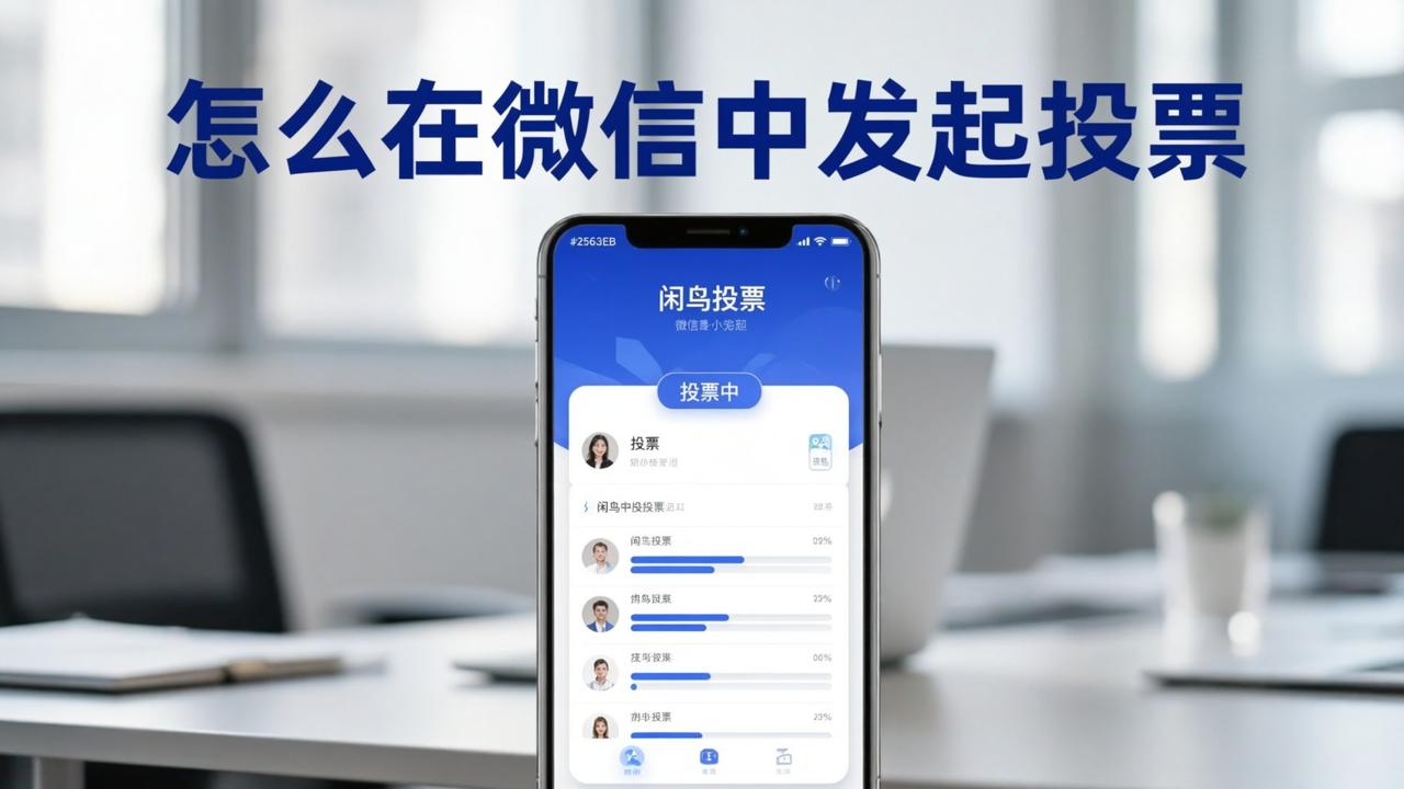 怎么在微信中发起投票
