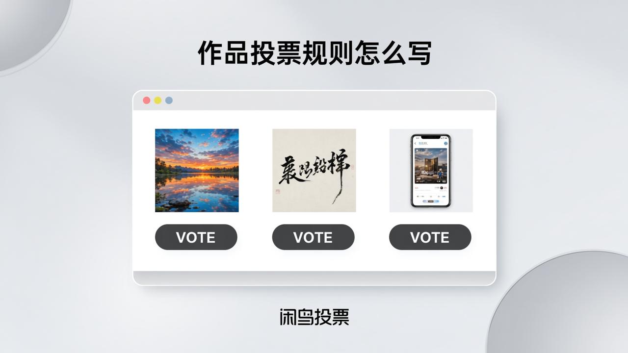 作品投票规则怎么写
