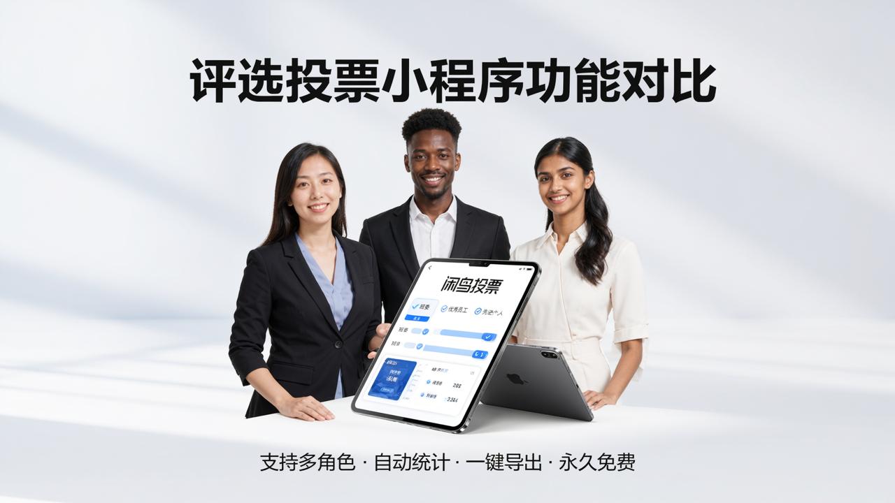评选投票小程序功能对比：支持多角色、自动统计、一键导出，谁最全