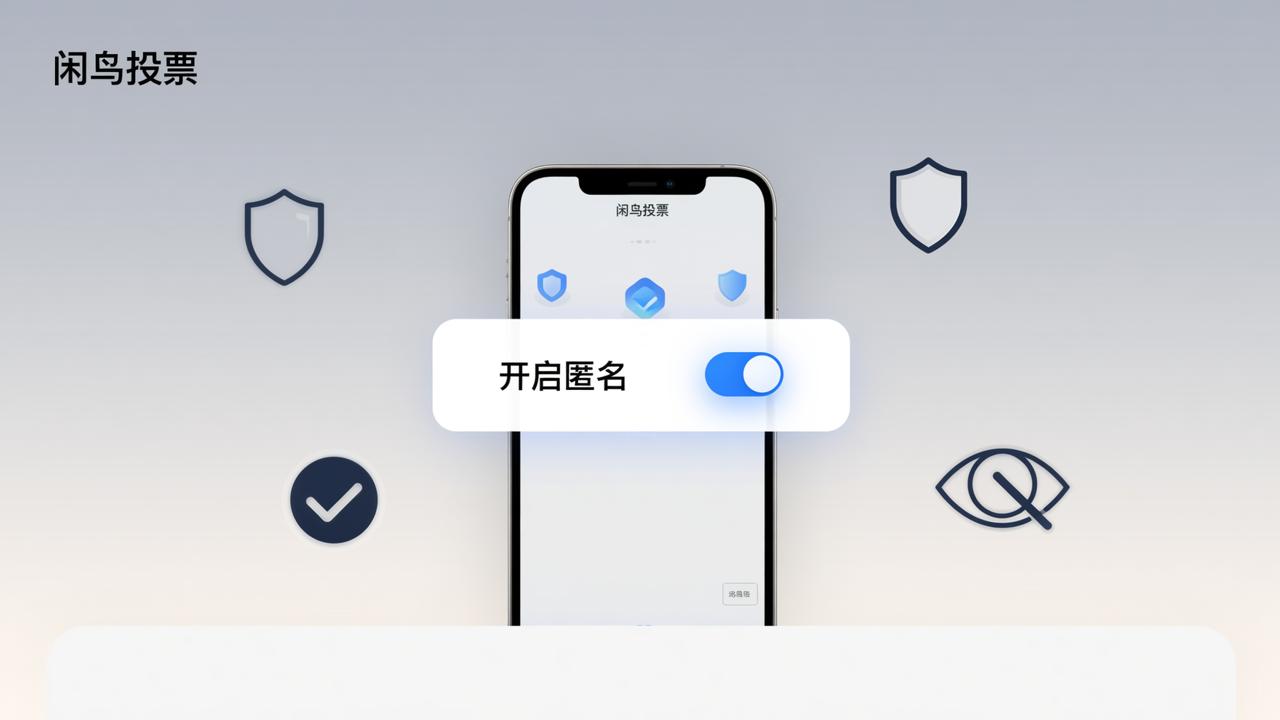 匿名投票怎么设置？「闲鸟投票」一键开启匿名，投票人信息保密