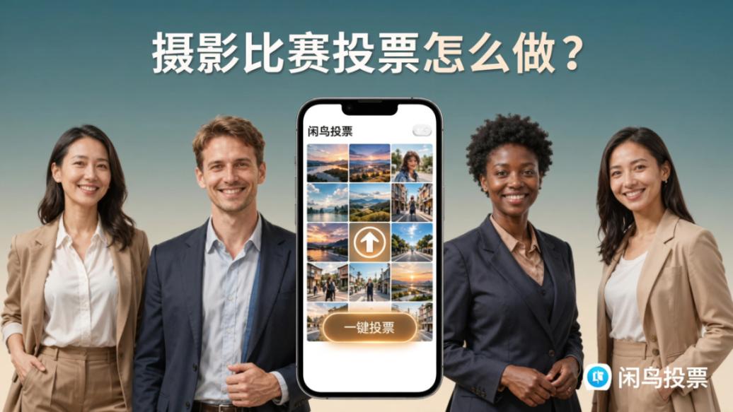 摄影比赛投票怎么做？「闲鸟投票」参赛者上传作品，大众投票评选