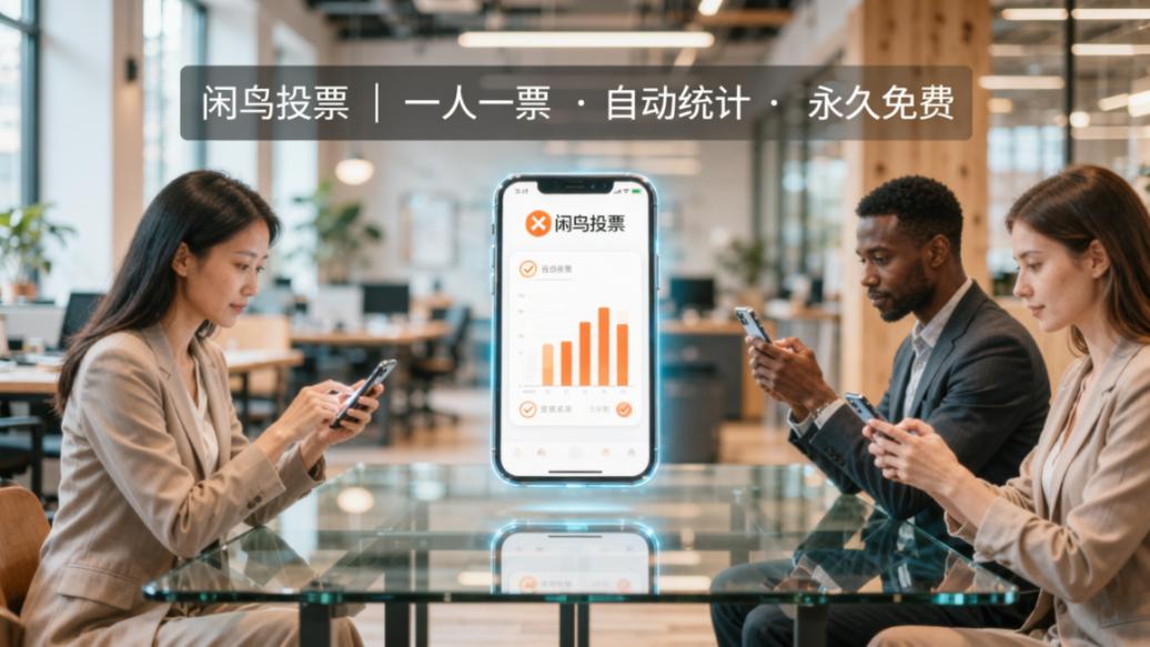 民主决策投票怎么做？「闲鸟投票」在线投票，快速收集团队意见