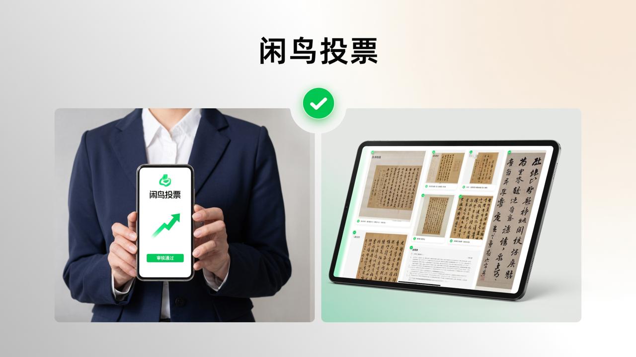 参赛作品审核投票怎么做？「闲鸟投票」支持选手上传作品+后台审核投票
