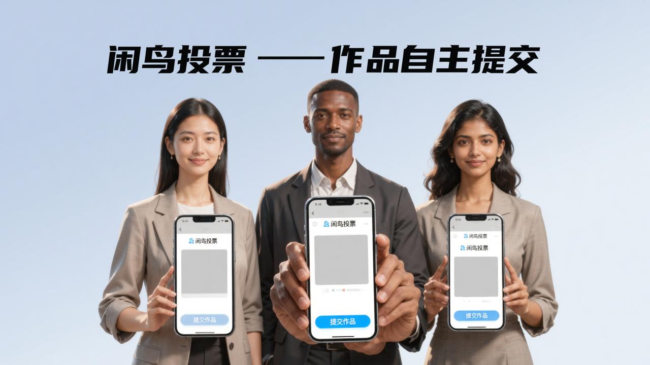 比赛怎么让选手自己提交作品？「闲鸟投票」开启作品提交功能，参赛者自主上传