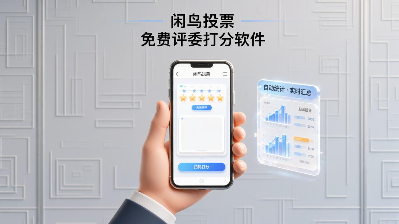 评委打分软件免费的有哪些？闲鸟投票，扫码打分自动统计