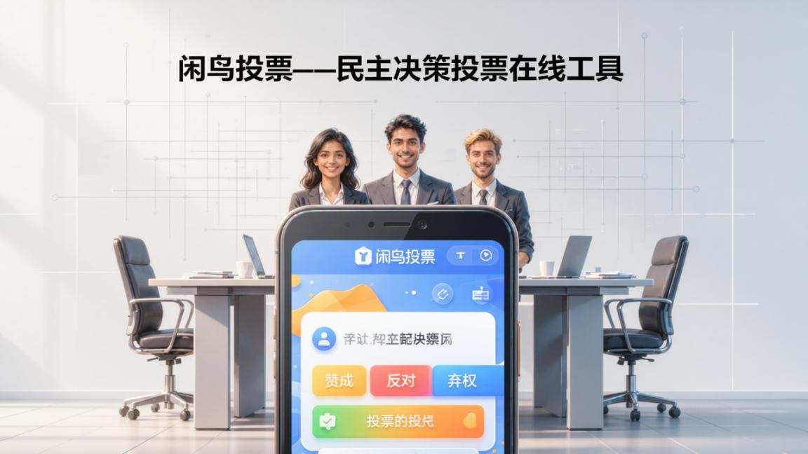 民主决策投票在线工具怎么用？闲鸟投票小程序使用指南