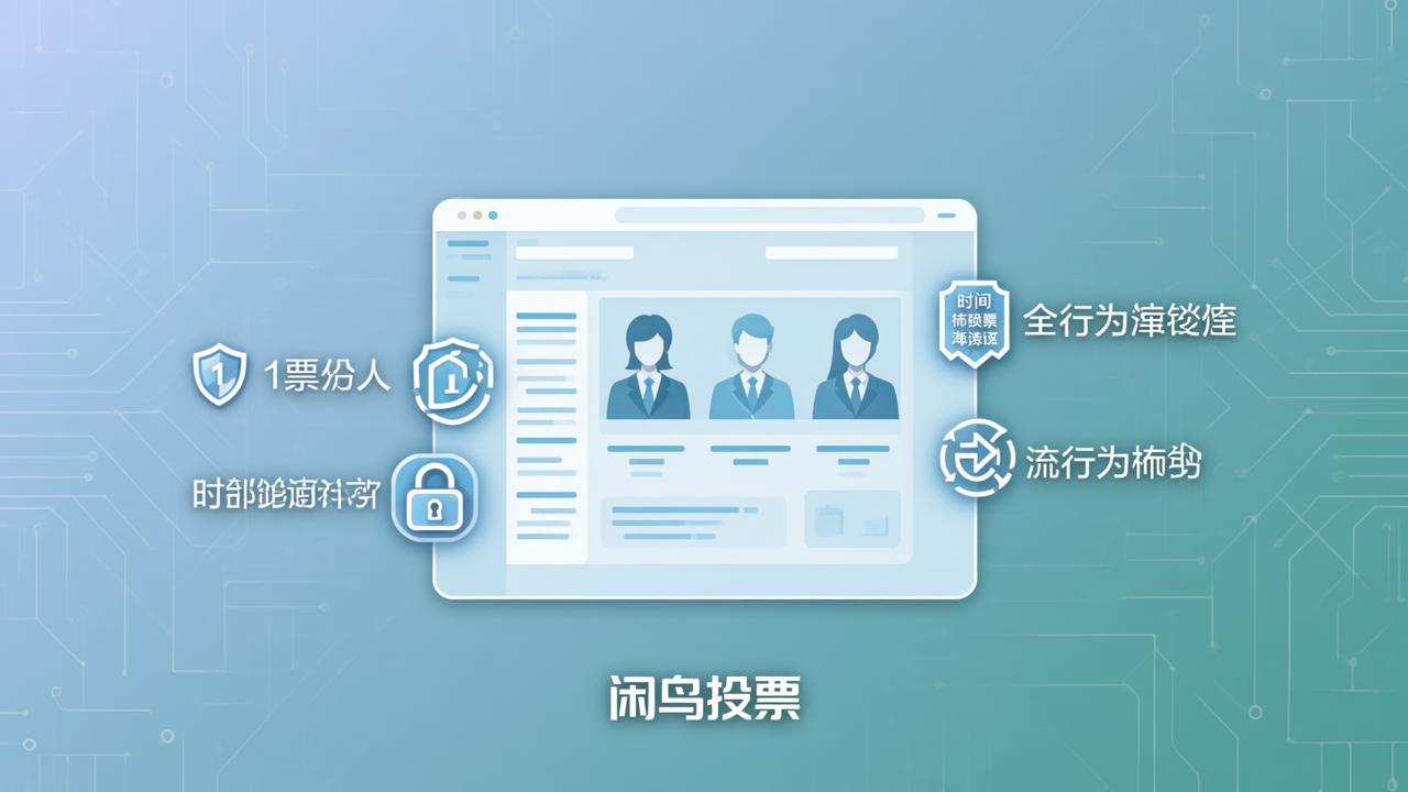 线上投票怎么防止刷票作弊？「闲鸟投票」智能防刷机制，投票结果真实可靠