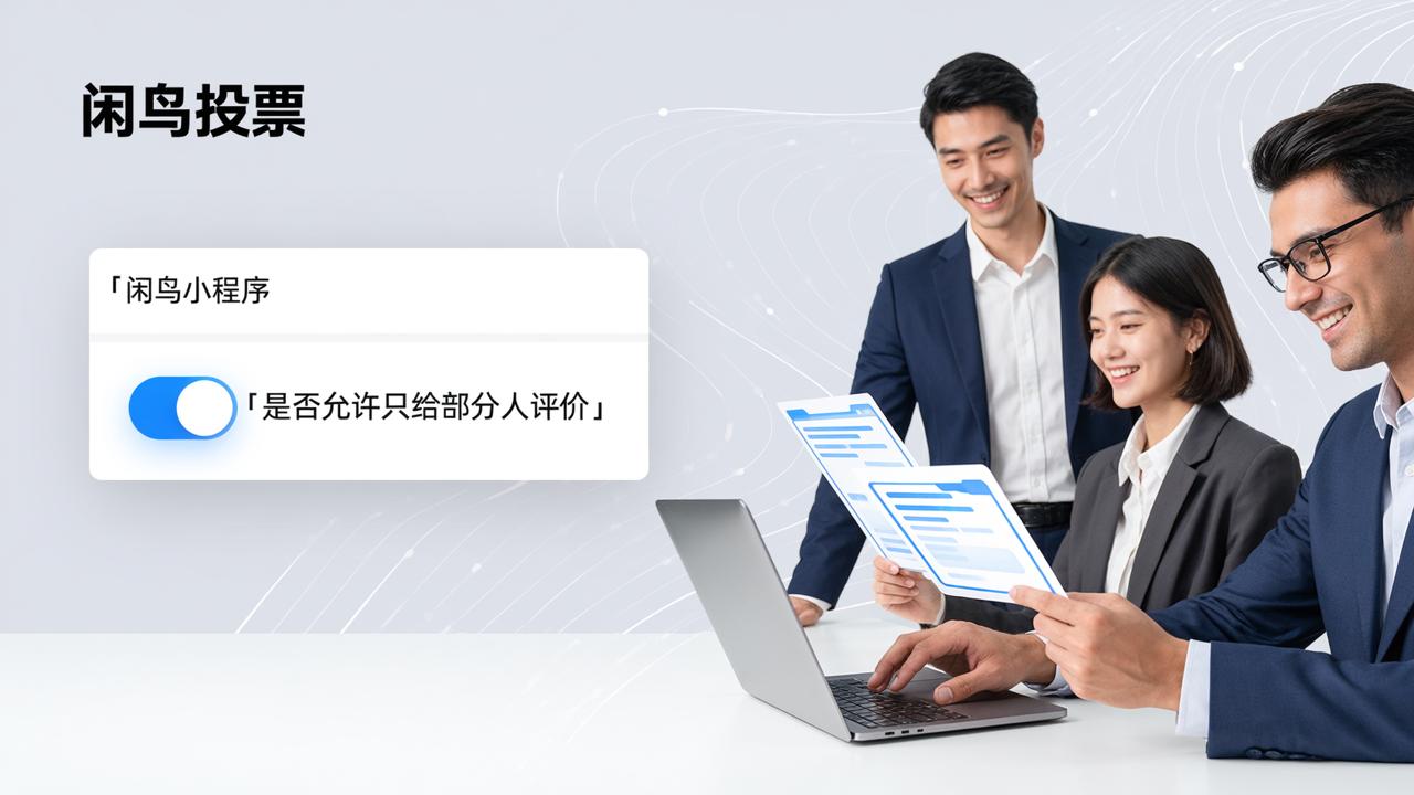允许部分评价怎么写？闲鸟投票小程序设置部分评价，灵活收集意见
