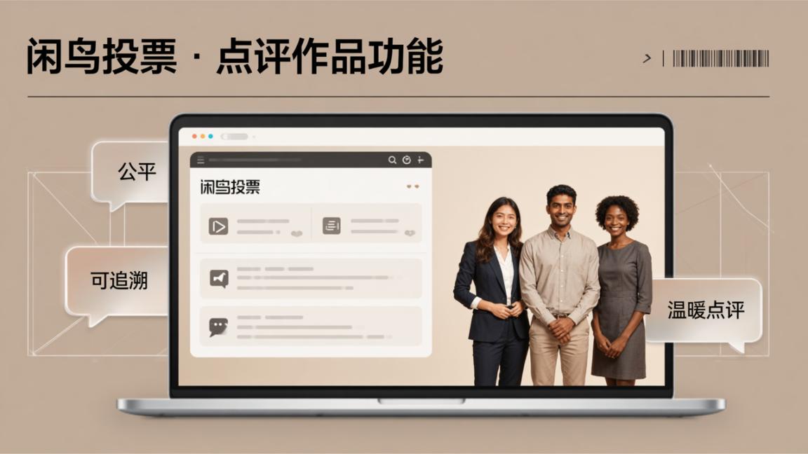 参赛作品怎么点评？「闲鸟投票」点评作品功能，助力比赛评选更公平