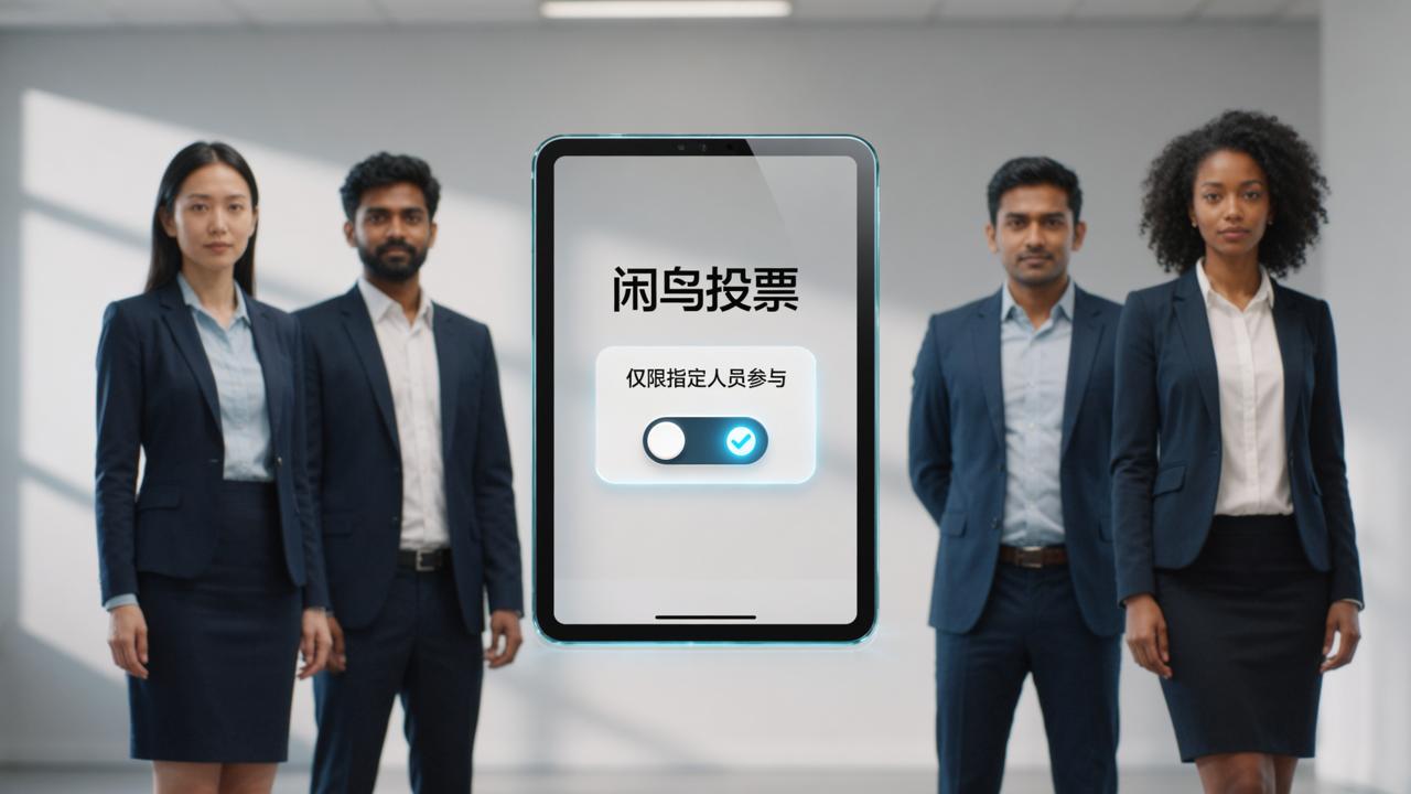 投票只能部分人参加吗？闲鸟投票自由设置允许部分人评价