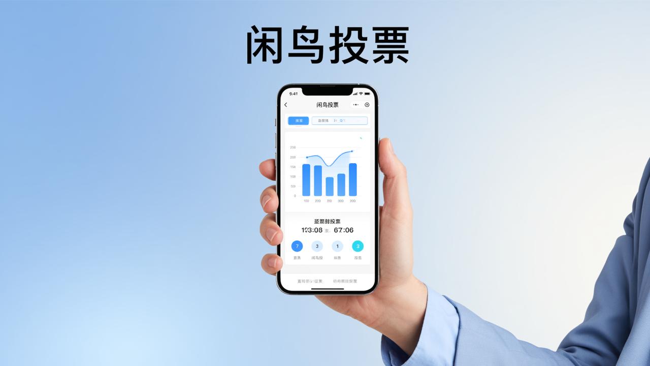 微信投票小程序：闲鸟投票，扫码即投结果实时显示