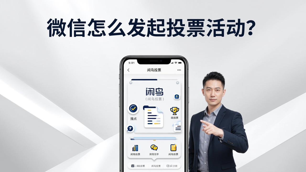 微信怎么发起投票活动？闲鸟投票，扫码投票防刷票