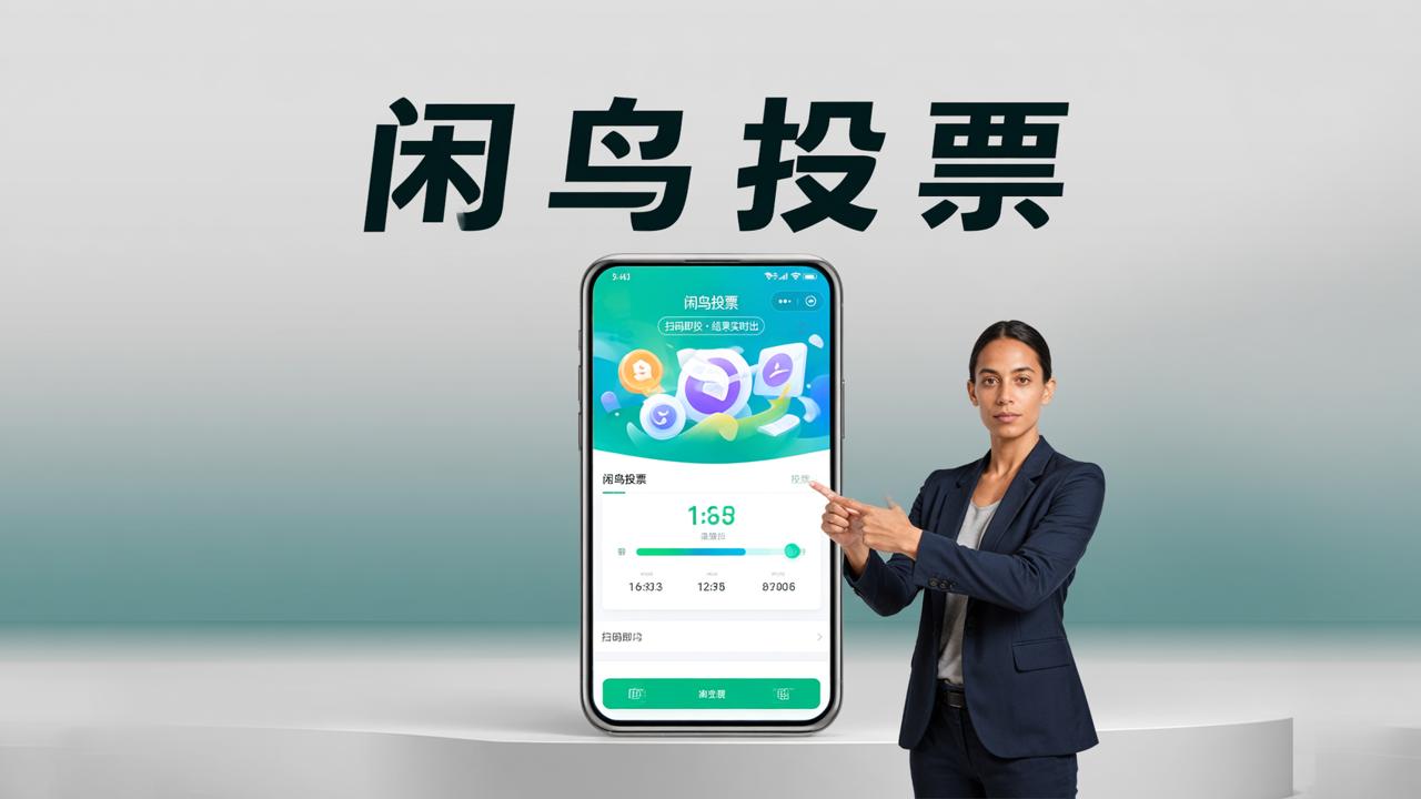 微信投票小程序：闲鸟投票，扫码投票结果实时出