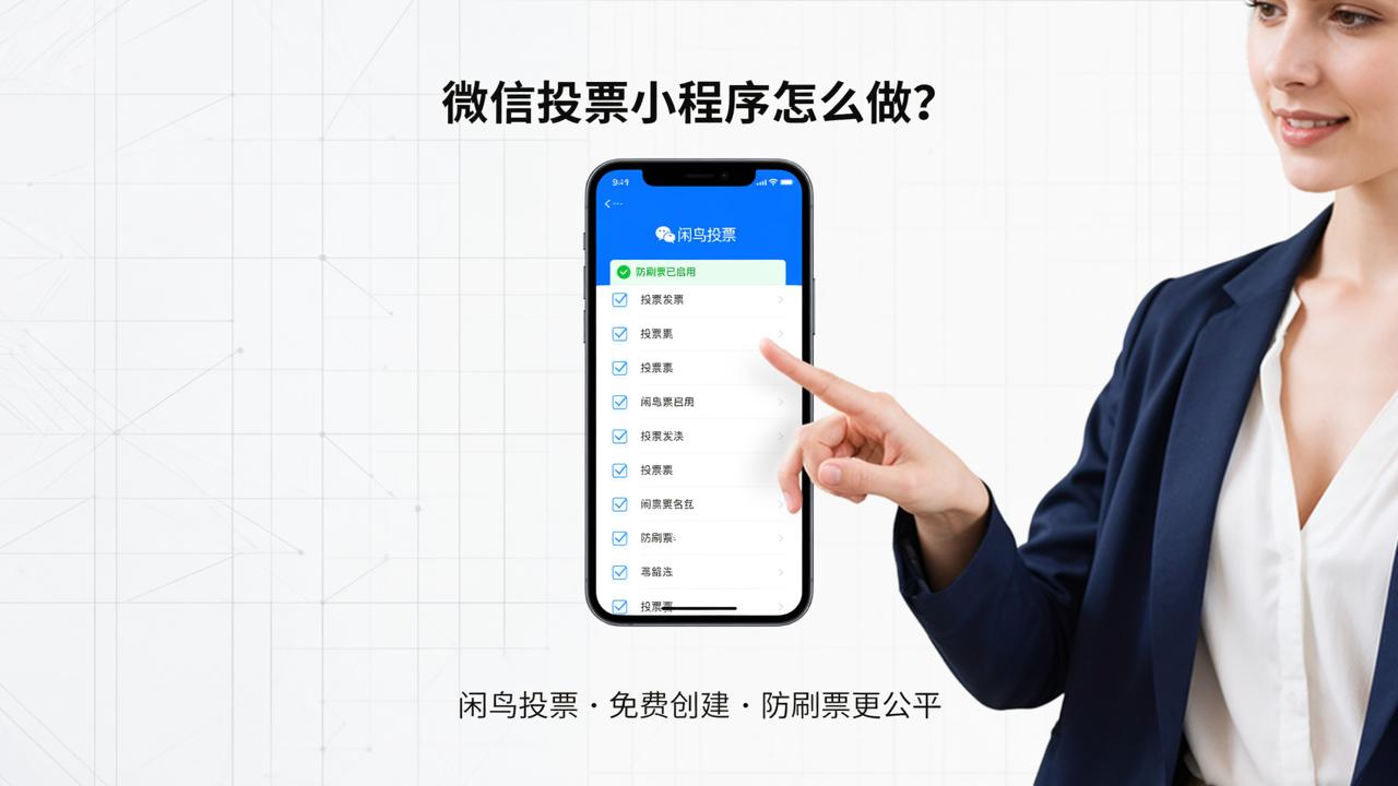 微信投票小程序怎么做？闲鸟投票免费创建，防刷票评选更公平