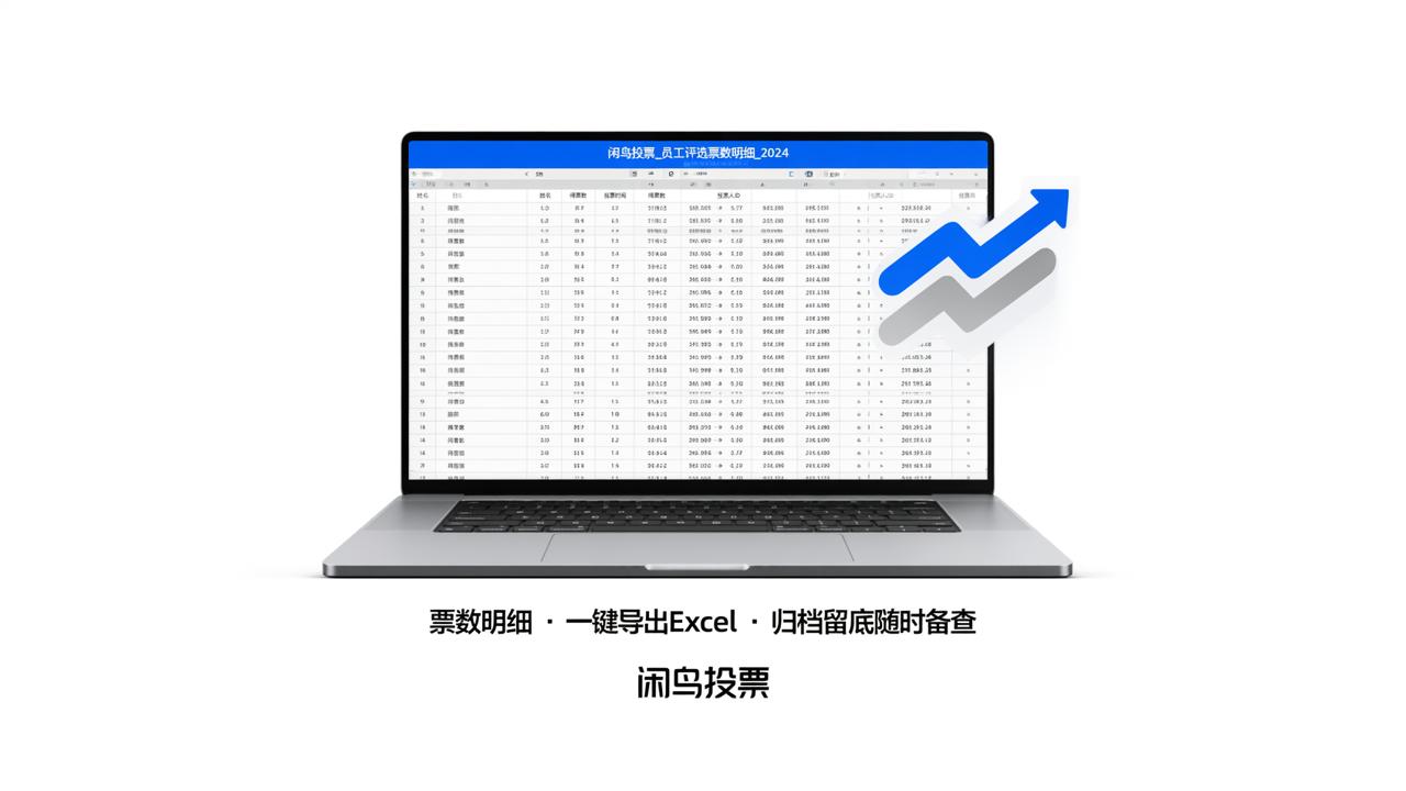 为什么正式评选都要求结果能导出存档？闲鸟投票，票数明细一键导出Excel，归档留底随时备查